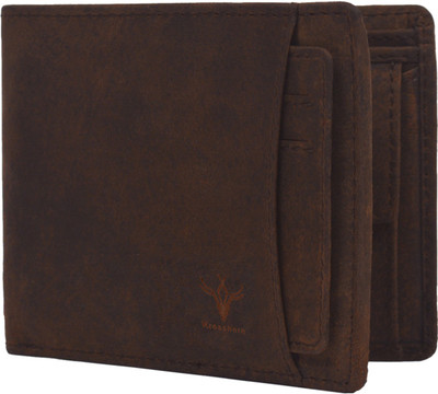 

Krosshorn Men Brown Genuine Leather Wallet(6 Card Slots)