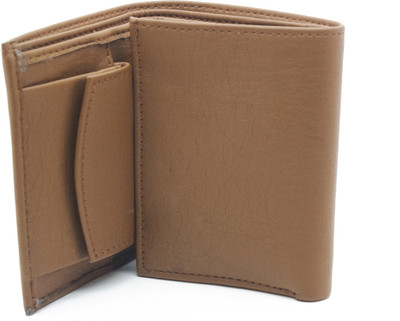 

Nietz Men Tan Genuine Leather Wallet(7 Card Slots)