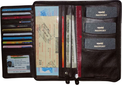 

Style 98 Women Casual Brown Genuine Leather Card Holder(8 Card Slots)