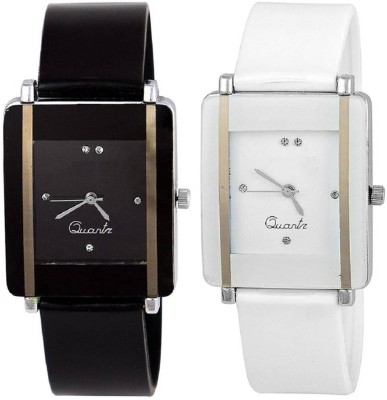 Gopal Retail Black And White Analog Watch for Women and Gilrs Analog Watch - For Girls Watch  - For Women   Watches  (Gopal Retail)