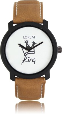 LOREM New LR18 Brown Leather Attractive King Mens Watch  - For Boys   Watches  (LOREM)