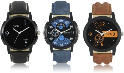 Shivam Retail LR01-02-06 New Latest Collection Leather Strap Men Watch  - For Boys   Watches  (Shivam Retail)