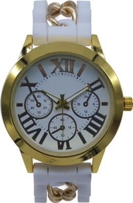 Shivam Retail Special Offer In Silicon Edition Stylish White Strap Also Looking Watch  - For Girls   Watches  (Shivam Retail)