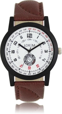 LOREM New LR11 Brown Leather Dammy Chronograph Pattern Boys Watch  - For Men   Watches  (LOREM)