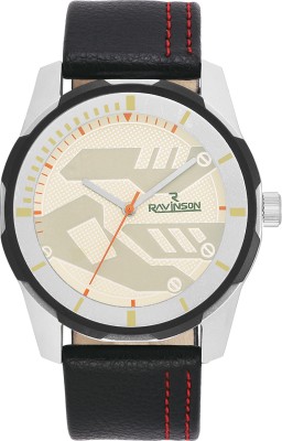 Ravinson R3099SL03 Premium - Brass Case Genuine Leather Strap Watch  - For Men   Watches  (Ravinson)