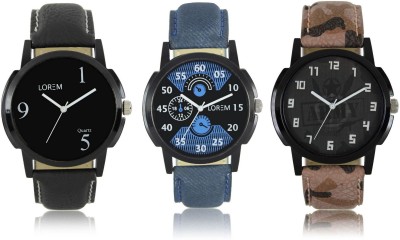 Shivam Retail LR02-03-06 New Latest Collection Leather Strap Men Watch  - For Boys   Watches  (Shivam Retail)