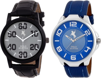 POLO HUNTER 4151 Pack Of 2 Elegant Watch  - For Men   Watches  (Polo Hunter)
