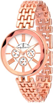 geonardo GDW103 coppera white dial analog Watch  - For Girls   Watches  (Geonardo)