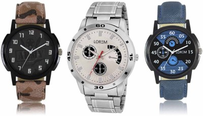 Shivam Retail LR02-03-101 New Latest Collection Metal & Leather Strap Men Watch  - For Boys   Watches  (Shivam Retail)