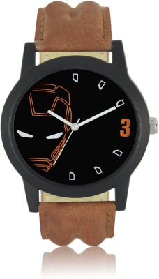 Ethnic and Style Brown Strap Stylish Iron Man Face Men Watch Watch  - For Men   Watches  (Ethnic and Style)