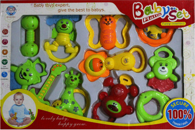 

Toyswala Funny Intellect Baby Rattle Set Rattle(Multicolor)