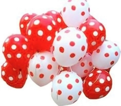 

EVA Printed EVA0118 Balloon(Red, White, Pack of 30)