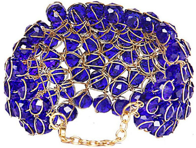 RENAISSANCE TRADERS Metal Crystal Rhodium Charm Bracelet