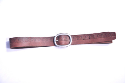 

Nikhil Leather Men Tan Genuine Leather Belt