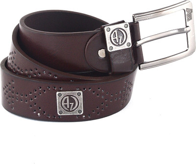 

Milky Way Men Casual, Party, Formal, Evening Brown Genuine Leather Belt