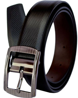 

Saugat Traders Men Casual, Party, Formal, Evening Black Artificial Leather Reversible Belt