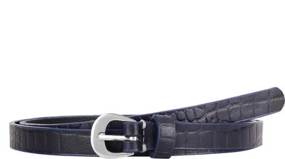 

Aditi Wasan Women Casual Blue Genuine Leather Belt, Blue1