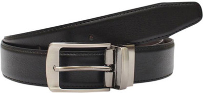 

Saugat Traders Men Casual, Party, Formal, Evening Black Artificial Leather Reversible Belt