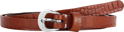 

Aditi Wasan Women Casual Tan Genuine Leather Belt