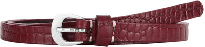 

Aditi Wasan Women Casual Maroon Genuine Leather Belt, Maroon2