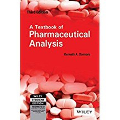 A Textbook Of Pharmaceutical Analysis, 3Rd Ed 3rd Edition(English, Paperback, Kenneth A. Connors)