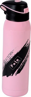

Polo Lifetime Double Walled Stainless Steel Printed Push Button Vaccum Bottle 500 ml Sipper(Pack of 1, Pink)
