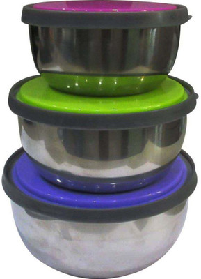 

Megalite Stainless Steel Bowl Set (Steel, Pack of 3) Steel Bowl Set(Steel, Pack of 3)