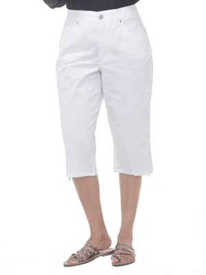 Old Khaki Women White Capri