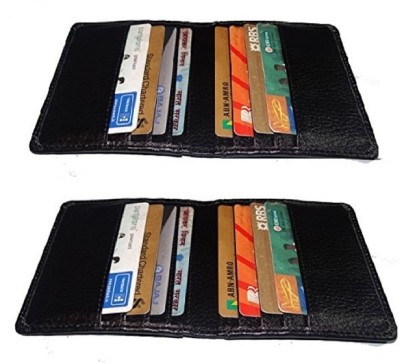 Poland 6 Card Holder(Set of 2, Black)