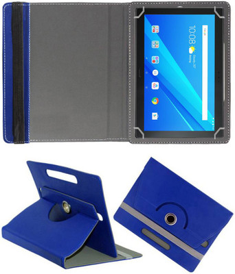 Fastway Book Cover for Lenovo Tab 4 Plus 10.1 inch Designer Rotating Case(Blue, Cases with Holder)