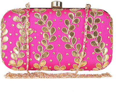 

Ambbi Collections Party Pink Clutch