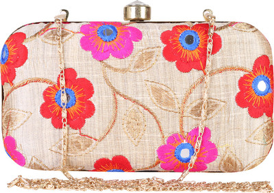 

Ambbi Collections Party Red Clutch