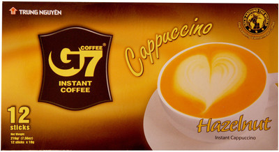 

G7 Cappuccino Hazelnut (12 Sticks) Instant Coffee(216 g, Hazelnut Flavoured)