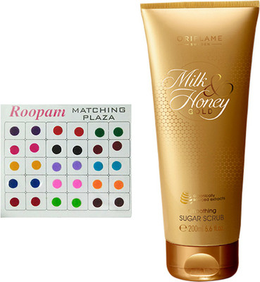 

Oriflame Sweden Bindi with Milk & Honey Gold Smoothing Sugar Scrub-new(Set of 2)