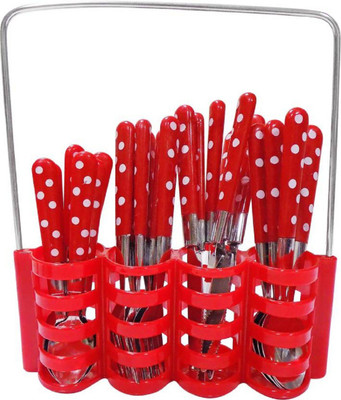 

Sayee Red Cultey Set Stainless Steel Cutlery Set(Pack of 25)