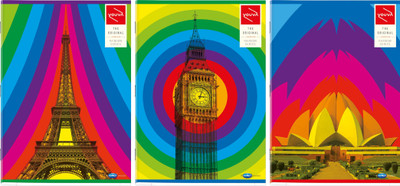 

Navneet A4 Notebook(Rainbow Series, Multicolor, Pack of 3)