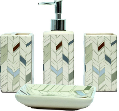 

Enfin Homes Porcelain Bathroom Set