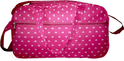 

N Choice (Expandable) Material Fabric Travel Duffel Bag(Pink)