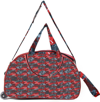 

N Choice (Expandable) Material Fabric Travel Duffel Bag(Maroon)