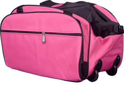 

N Choice (Expandable) Material Fabric Travel Duffel Bag(Pink)