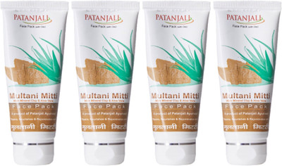 

Patanjali Aloevera Multani Mitti (Pack of 4)(60 ml)