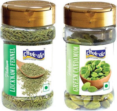 

Chukde Platinum ChukDe Green Cardamom, Lucknawi Saunf Combo(10)