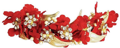 

Confidence Wedding Hair Gajra For Women Hair Band(Red)