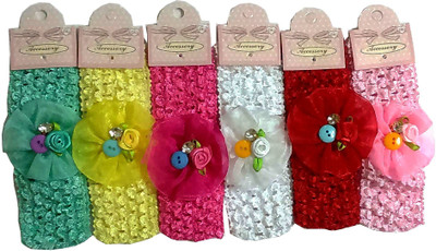 

Bunny Collections Small Size Floral Design Multicolor Hairbands Head Band(Multicolor)