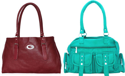 

Vera Stayle Shoulder Bag(Maroon, Blue), Blue;maroon