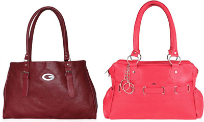 

Vera Stayle Shoulder Bag(Maroon, Pink)