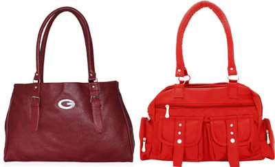 

Vera Stayle Shoulder Bag(Maroon, Red)