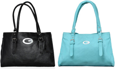 

Vera Stayle Shoulder Bag(Black, Blue)
