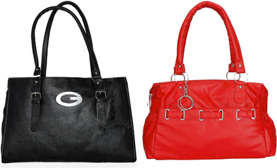 

Vera Stayle Shoulder Bag(Black, Red)
