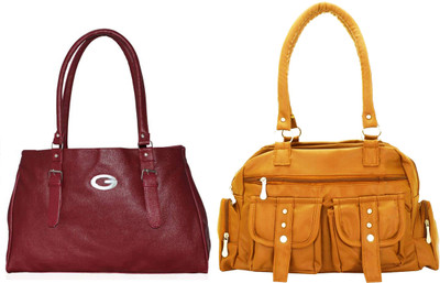 

Vera Stayle Shoulder Bag(Maroon, Yellow)